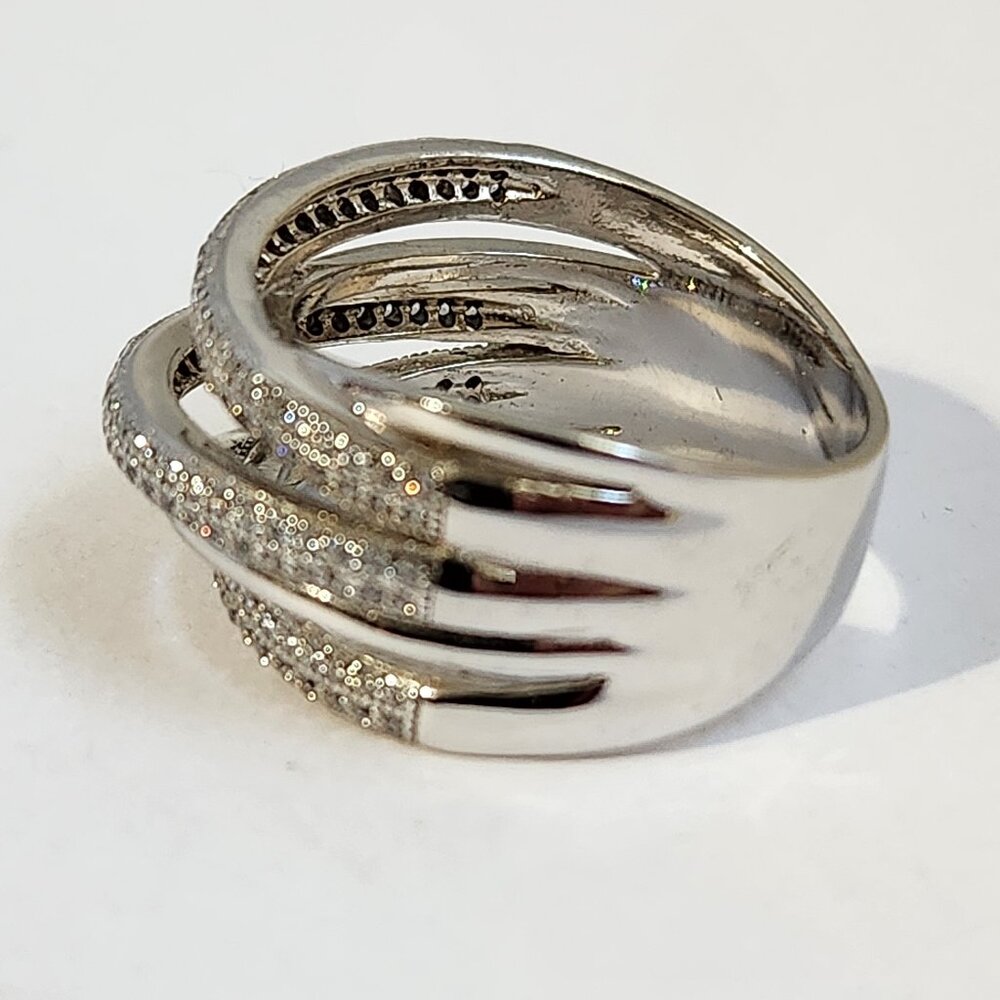 Estate Silver Multi-Band Ring - Picture 7 of 13